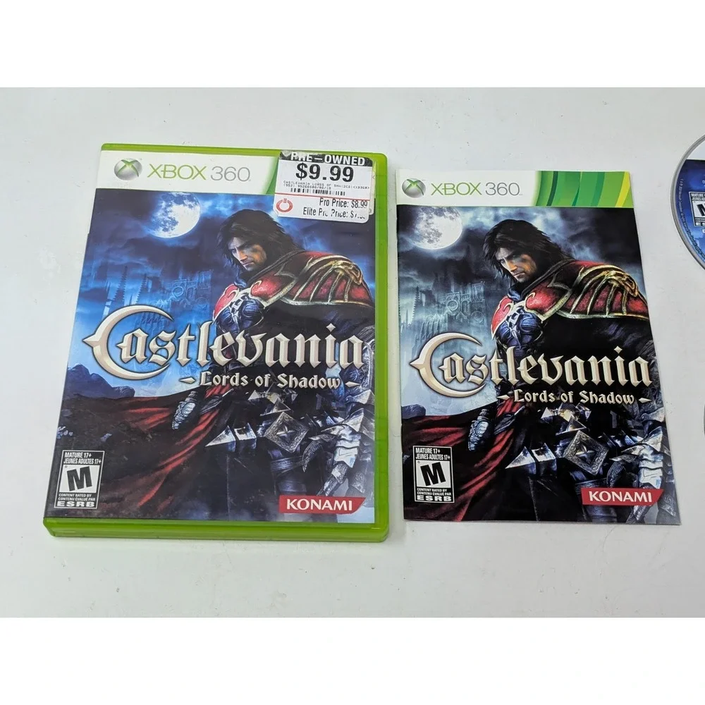 Castlevania Lords of Shadow Microsoft Xbox 360 Complete‎ W/ Manual CIB